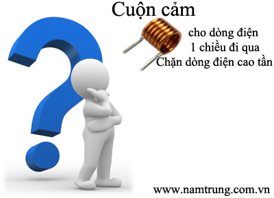 Khám phá tại sao cuộn cảm lại chặn được dòng điện cao tần và cho dòng diện một chiều đi qua?